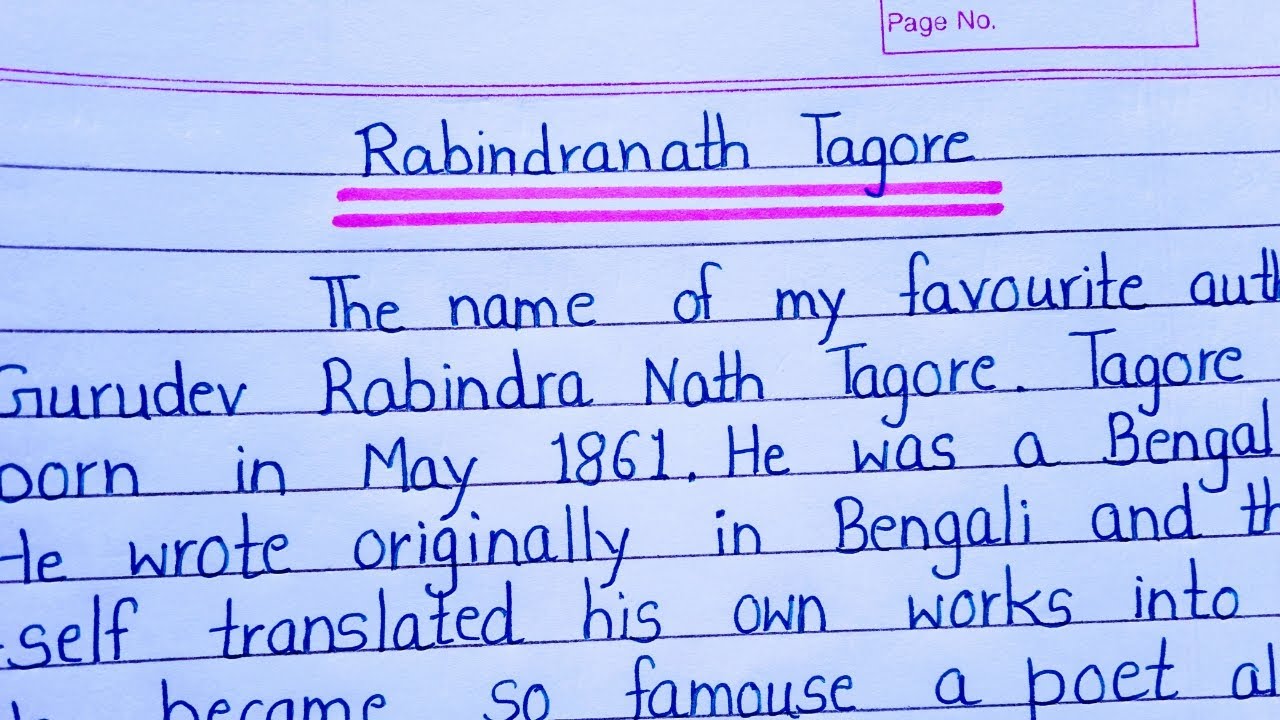 short paragraph on rabindranath tagore in english