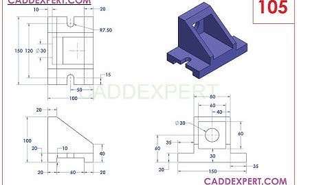 Exercise 105 from CADDEXPERT.COM