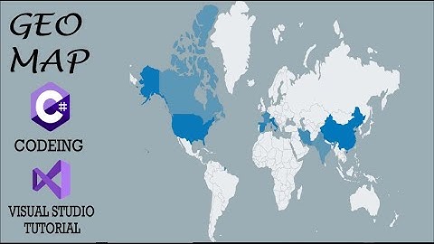 Visual Studio Tutorial- Live Chart, Geo Map Design in Windows Forms App C# | 96 Art and Design Club.
