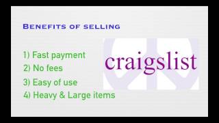 Benefits on selling on Craigslist why you should do it!