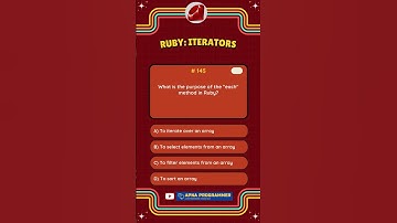 Quiz 145: Master Ruby Programming in 30 Seconds! #quiz #ruby #shorts #codingfacts
