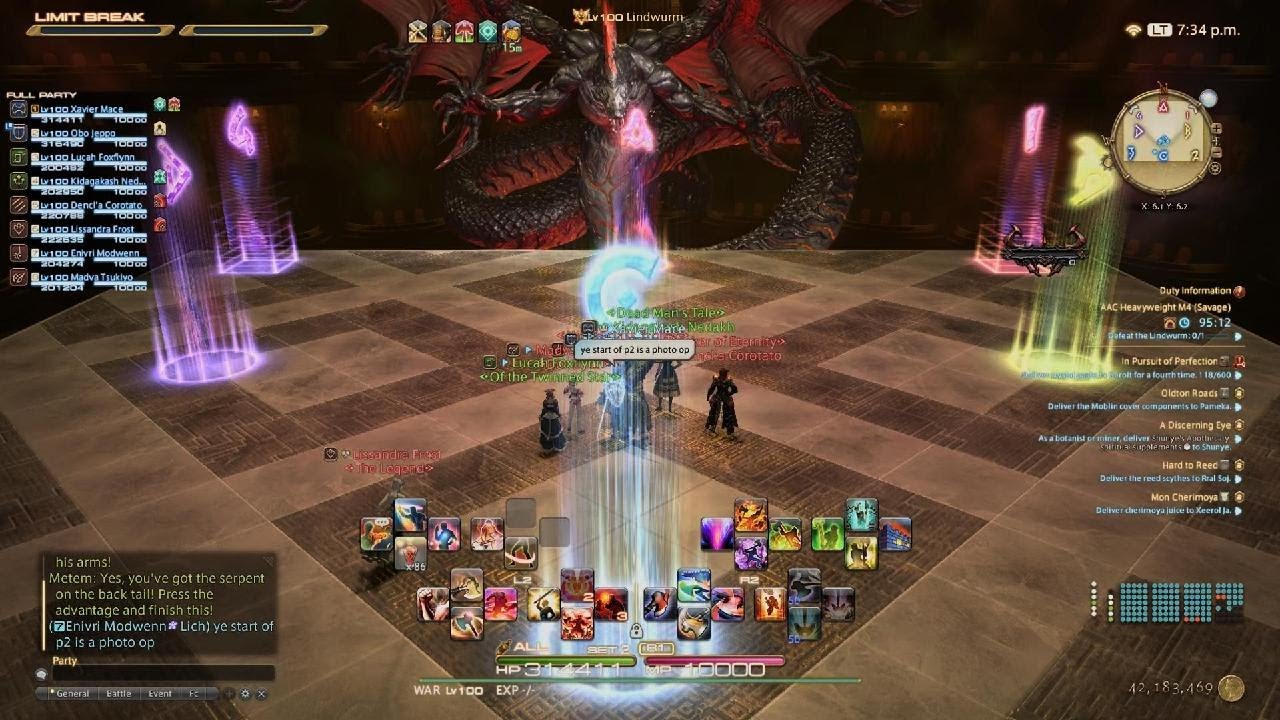 FINAL FANTASY XIV M12S Phase 1 Lindwurm