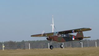 Piper L-21B parkflyer maiden flight