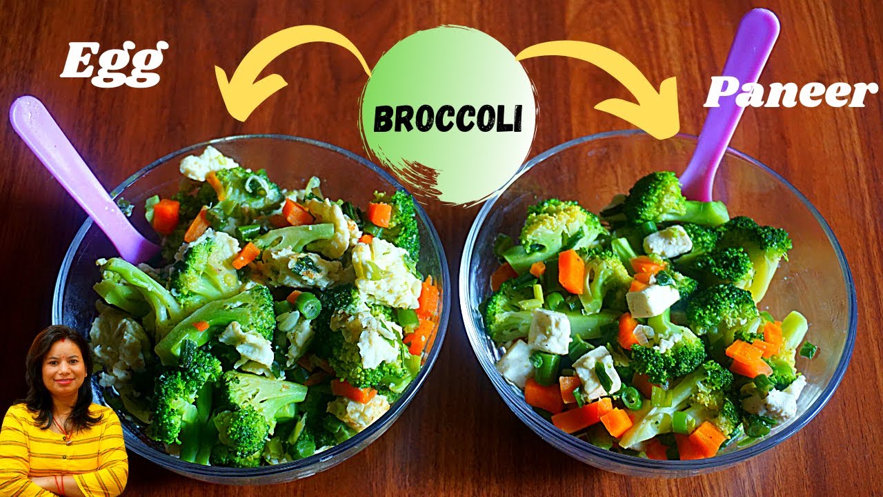 Egg Broccoli Paneer Broccoli Healthy Easy Breakfast Recipe High 