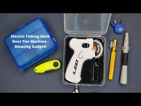 Electric Fishing Hook Knot Tier Machine - Fast Tying Device Equipment -  Amazing Gadget!!! [4K] 