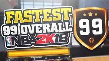 FASTEST Way To Hit 99 OVERALL In NBA 2K18! UNLOCK UPGRADES QUICKER!