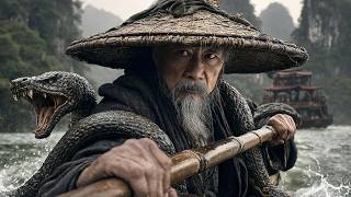 Action Movie: An old beggar crosses the river by boat—only to be hunted by a giant ancient python!