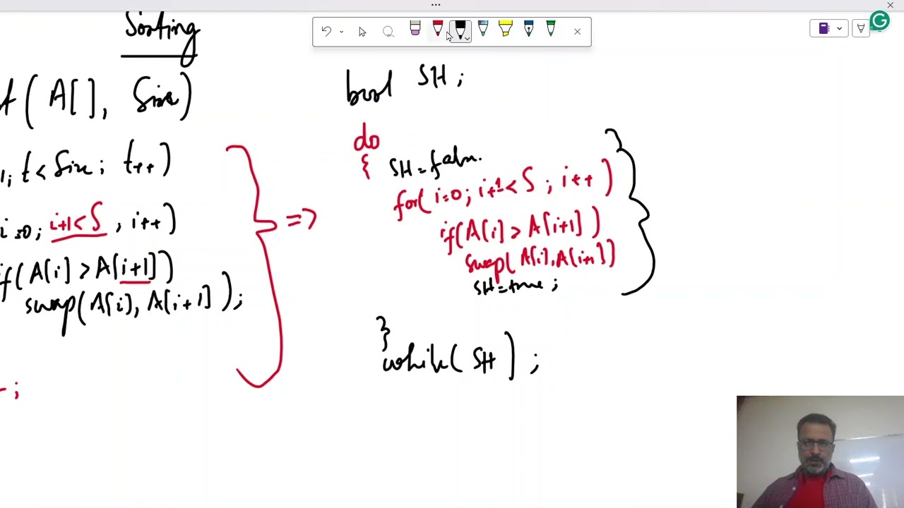 DS-L23 - Sorting techniques(bubble, selection, insertion, bucket, merge)