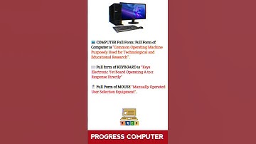 Keyboard Mouse Computer Full Form | #shorts #ytshorts #shortsvideo #mybigguide #shortsfeed #pcec