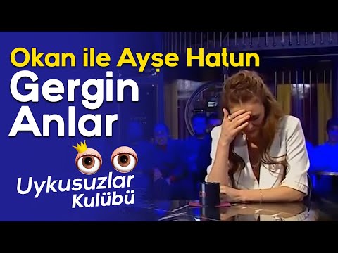 Okan Bayülgen ile Ayşe Hatun Önal arasında gergin anlar - Uykusuzlar Kulübü