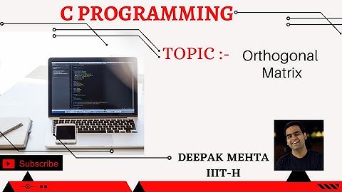 Check if a matrix is orthogonal