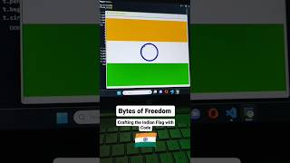 Python Turtle: Crafting the Indian Flag for Independence Day 🇮🇳 | Programming | #independenceday
