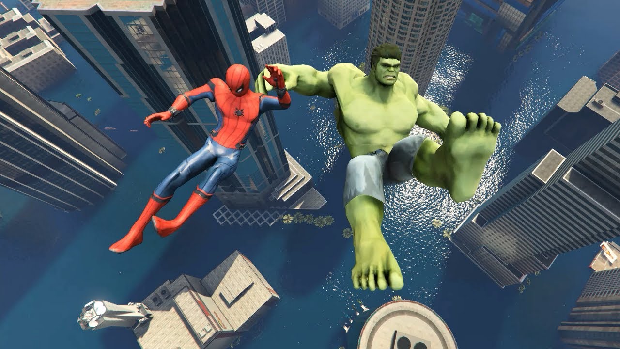 Introducir 64+ imagen gta v spiderman vs hulk