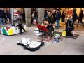 Edwin one man band  whats up 4 non blondes cover  live piazza del duomo milano italy