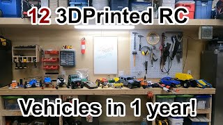 12 Printed RC Vehicles in 1 Year - Happy Birthday RC Printer! @rcprinter