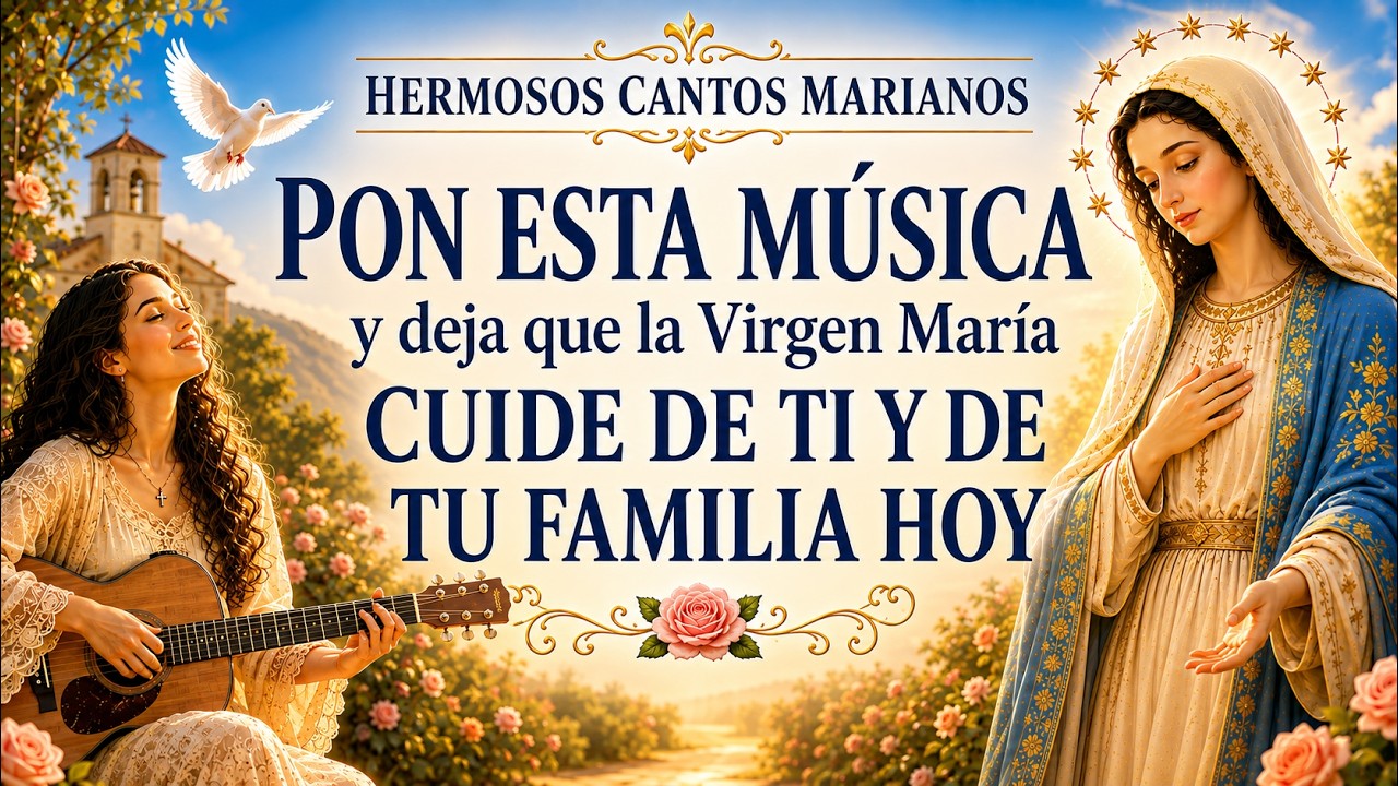 Pon esta Música y Deja que la Virgen María Cuide de Ti y de Tu Familia Hoy 🌸Hermosos Cantos Marianos