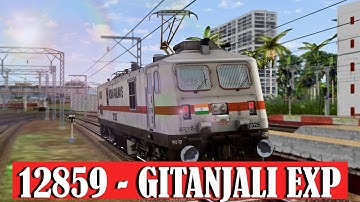 12859 - Gitanjali Exp || INDIAN RAILWAYS || MSTS || INDIAN TRAIN SIMULATOR 2023 || THE SPY ZONE