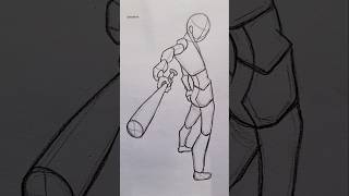 How to draw poses #art #sketching #shorts #skyketch