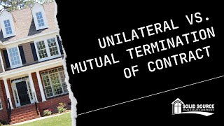 Unilateral vs. Mutual Termination of Contract | When a Party Wants to Cancel