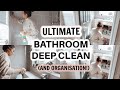 DEEP CLEAN MY BATHROOM | BATHROOM ORGANISE & DECLUTTER | ULTIMATE CLEANING MOTIVATION | EILIDH WELLS