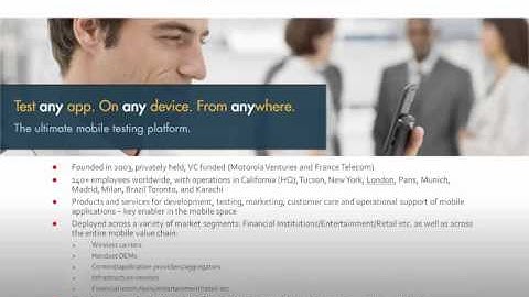 Webcast on Mobile Testing Part 2/7 (Testhouse)