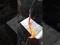 the process of straightening iron snails using the traditional blacksmith manual method #woodscraft