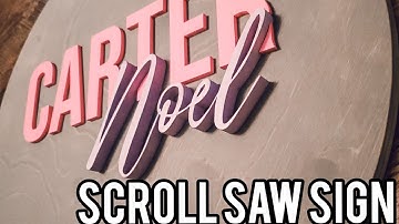 Making a Sign with a Scroll Saw