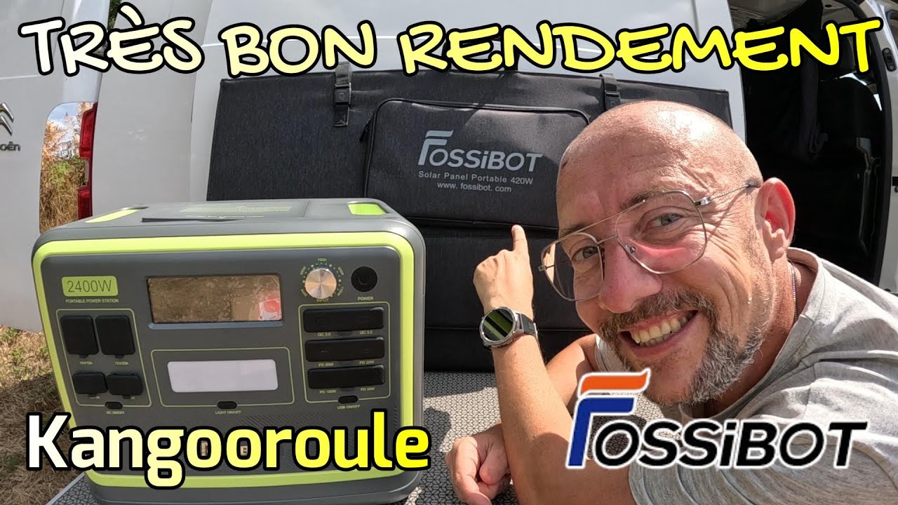 Je Test Le Panneau Pliable 420W Sur La FOSSIBOT F2400 🦘 #vanlife