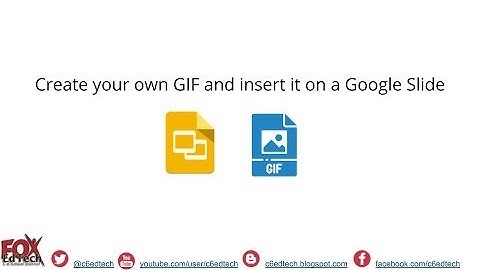Create a custom GIF and insert it in a Google Slide