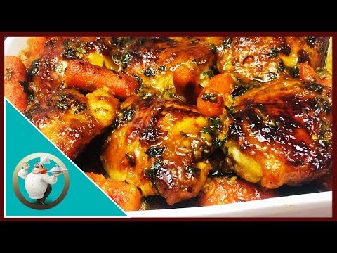 How To Make Honey Garlic Butter Chicken and Potatoes Recipe - Sticky Honey Garlic Chicken& Potatoes