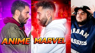 REACTION auf ANIME vs MARVEL (KRANKES RAPBATTLE) Big Difference | Roxx Reactions