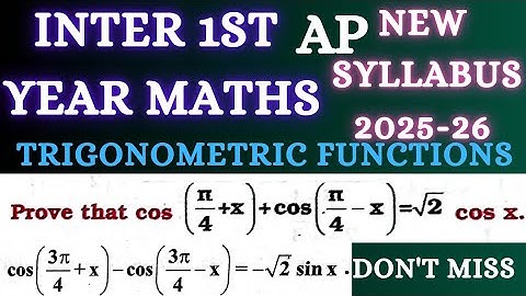 Inter Maths New syllabus AP@maths naresh eclass
