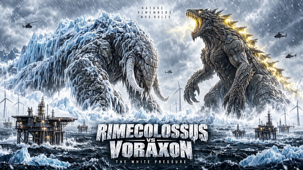 THE WHITE PRESSURE — Rimecolossus vs Voraxon | Kaiju Mo… — Transcript