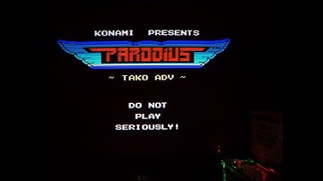 【MSX】Parodius | パロディウス ~Intro/Title ~Eng Mod //MiSTer FPGA CRT TV