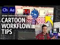 Cartoon workflow tips adobe character animator and after effects tutorial