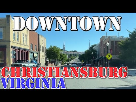Christiansburg - Virginia - 4K Downtown Drive