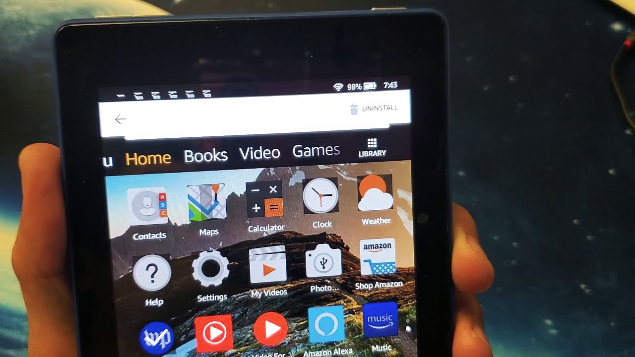 Amazon Fire 7 Tablet How To Uninstall Delete Apps Remove
