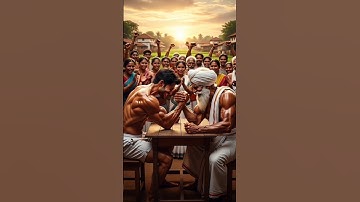 Foreign Bodybuilder Challenged a Farmer… You Won’t Believe Who Won!" #ai #farmer #armwrestling