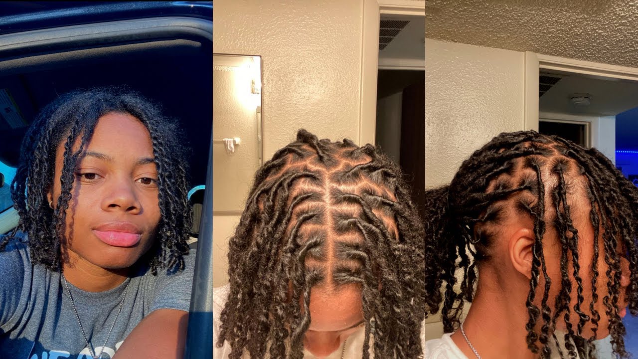 I Started My DreadLocks Over…. First Retwist Of My Two Strand Twist Loc Journey VLOG
