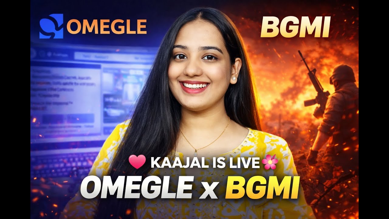 Day 7 🎀 Omegle + Monkey Live | LATER BGMI❤️ 