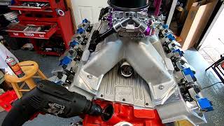 Pump Gas 508 Stroker: Lashing Valves and Priming Oil System #mopar #bigblock #engine #440source