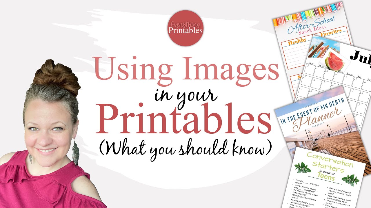 Using Images in Printables and What you Need to Know - YouTube
