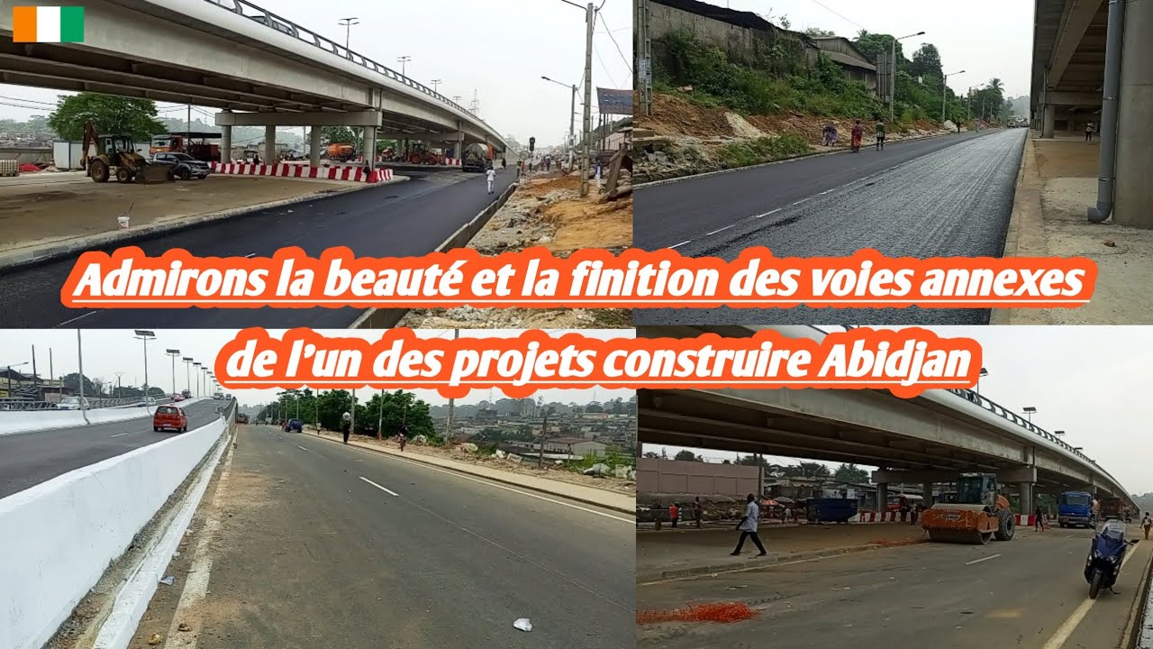 Admirons la beauté et la finition des différents voies annexes de l'un des projets d'Abidjan