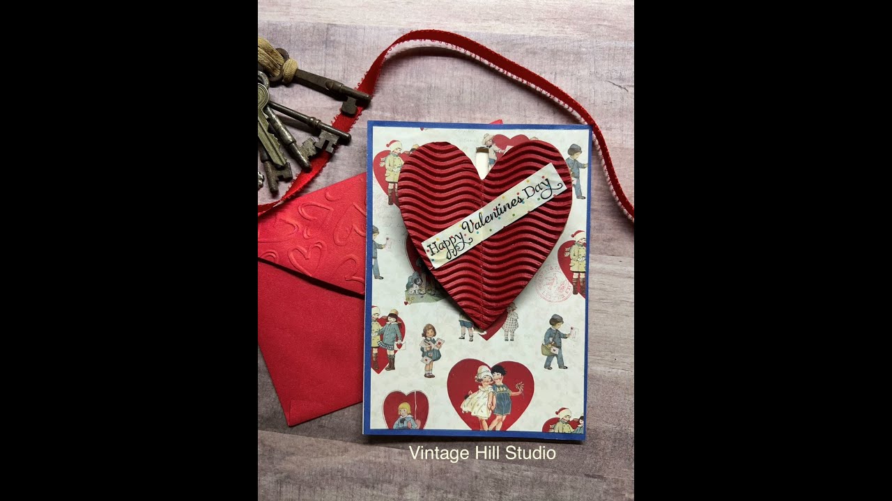 Valentine Interactive Heart card - cardmaking video tutorial