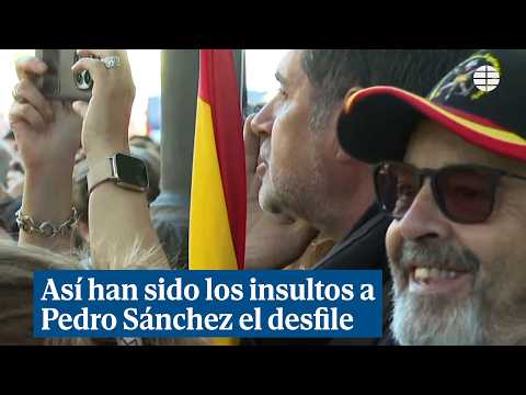Así han sido los insultos a Pedro Sánchez el desfile del 12 de Octubre