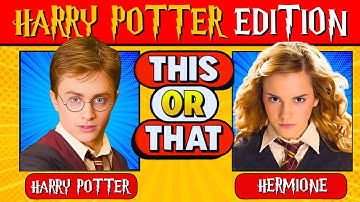 🧙‍♂️✨ WOULD YOU RATHER: HARRY POTTER EDITION | Ultimate Wizarding Dilemmas ⚡🦉This or That?