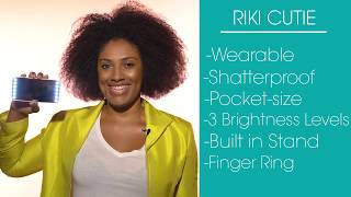 Riki Cutie: How to use - the best pocket mirror with ultra HD daylight LEDs screenshot 2