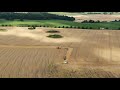Landschaftsaufnahme Getreideernte bei Ankershagen Waren Neubrandenburg Drohne Mavic 2 Zoom