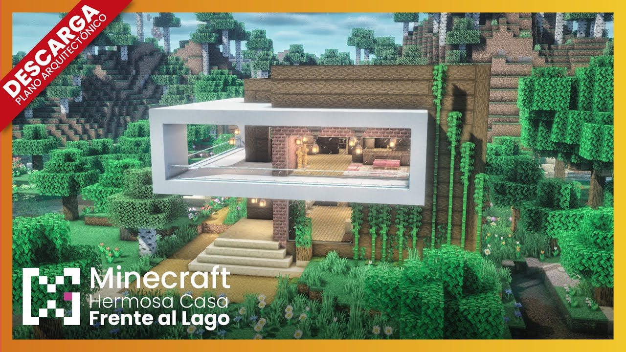 Minecraft, Casa Moderna no Lago