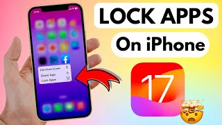 Lock Facebook with Face ID in iPhone | How to Lock Any Apps on iPhone with Face Id in iOS 17